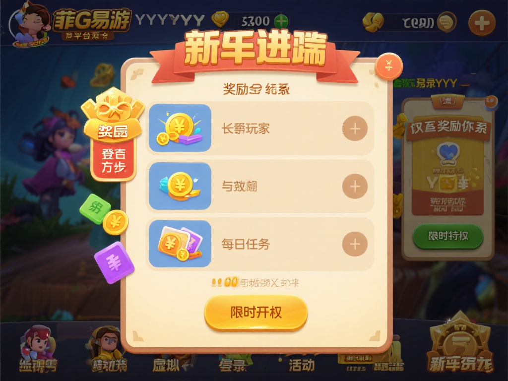 菲戈易游YY平台设有一套奖励系统，来激励玩家不断进