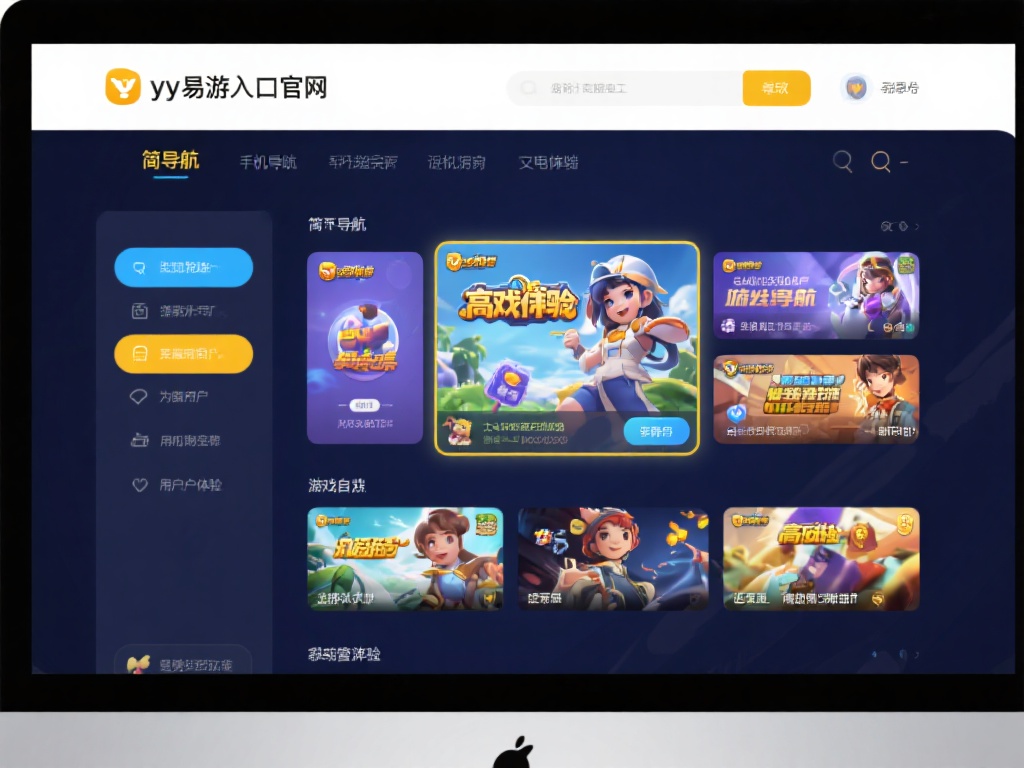 在设计上，yy易游入口官网尽可能简化导航，用户可以