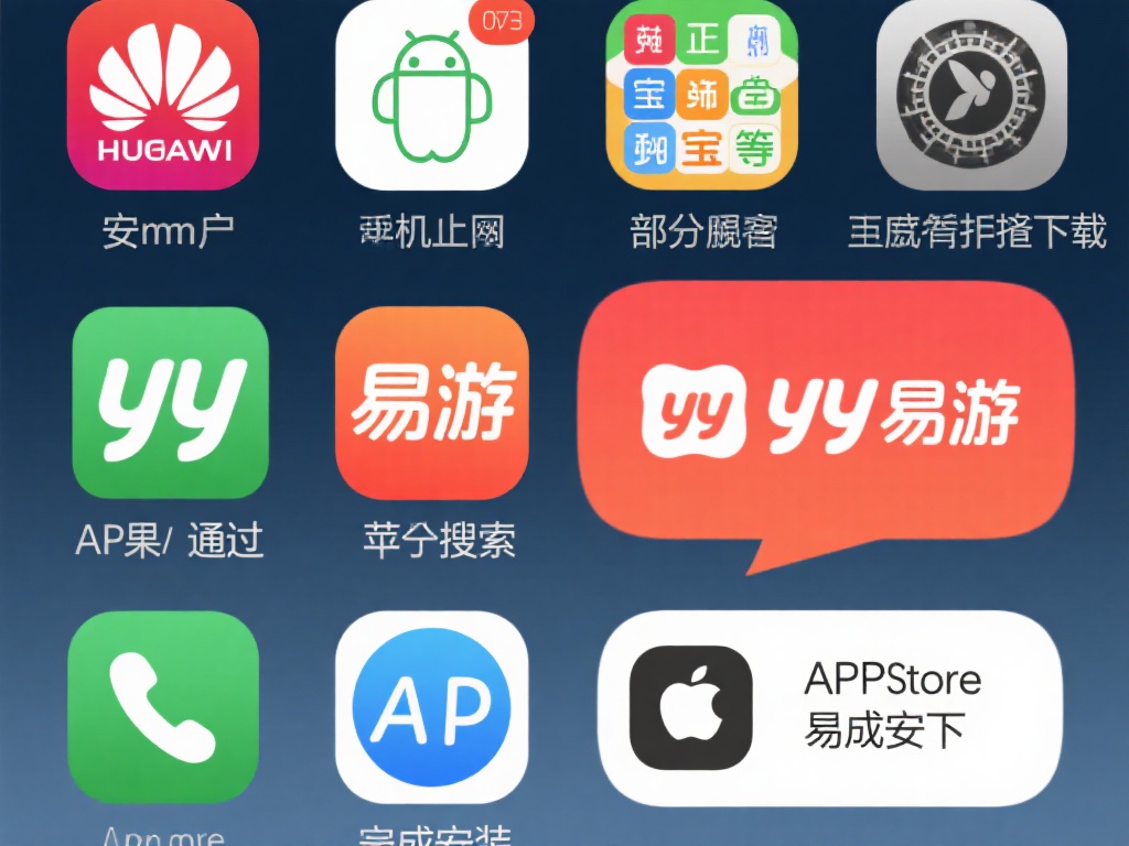 YY易游APP官网最新版下载及详细用户指南 手机应用市场:部分正版应用市场支持yy易游app的